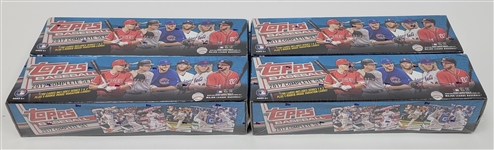 Lot of 4 Factory Sealed 2017 Topps Baseball Complete Sets *Judge Rookie*