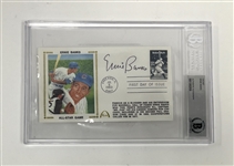 Ernie Banks Autographed & Encapsulated 1983 MLB All Star Game Cachet Beckett