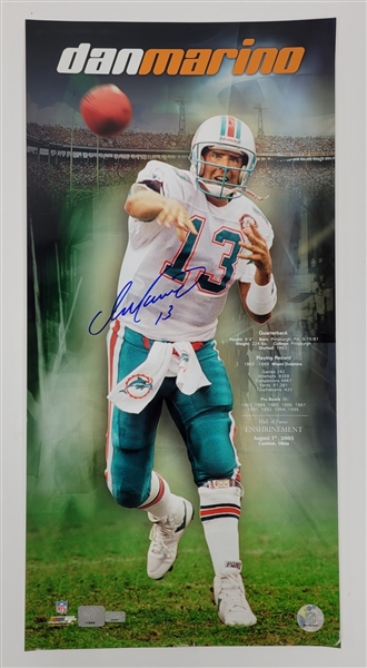 Dan Marino Autographed 12x20 Photo