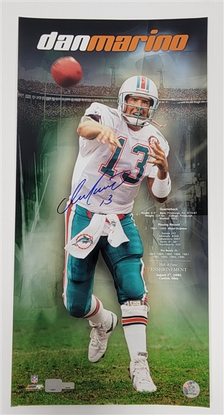 Dan Marino Autographed 12x20 Photo