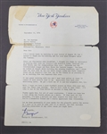 George Steinbrenner Signed New York Yankees Letter to Sid Hartman w/ JSA LOA