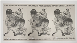 Lot of 3 Harmon Killebrew Autographed Athlete of the Century Prints Out of 573 w/ #1 JSA