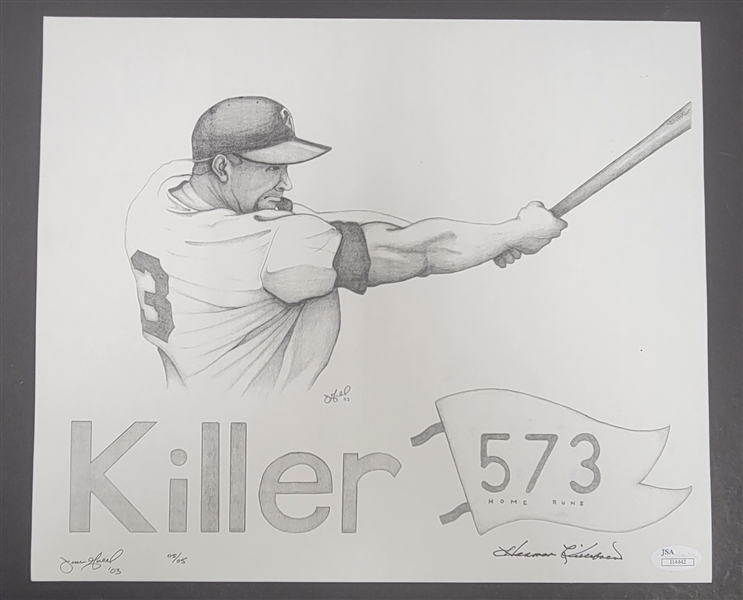 Harmon Killebrew Autographed 11x13 Print LE #5/5 JSA