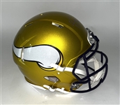 Justin Jefferson Autographed Minnesota Vikings Full Size Authentic Speed Flash Helmet Beckett