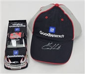 Kevin Harvick Autographed Model Racing Car & Racing Hat Beckett