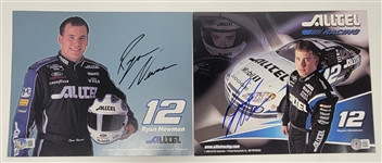 Lot of 2 Ryan Newman Autographed 8x10 Photos Beckett