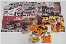 Lot of 7 Kevin Harvick Autographed Photos Beckett