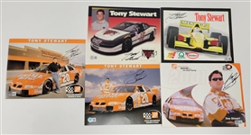 Lot of 5 Tony Stewart Autographed Photos Beckett