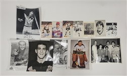 Collection of Miscellaneous Autographed Photos w/ Lou Nanne Beckett