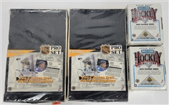 Lot of 4 Factory Sealed 1991-92 Hockey Card Boxes *French Version*