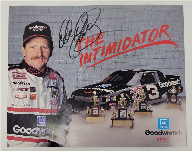 Dale Earnhardt Sr. Autographed 8x10 Photo w/ Beckett LOA