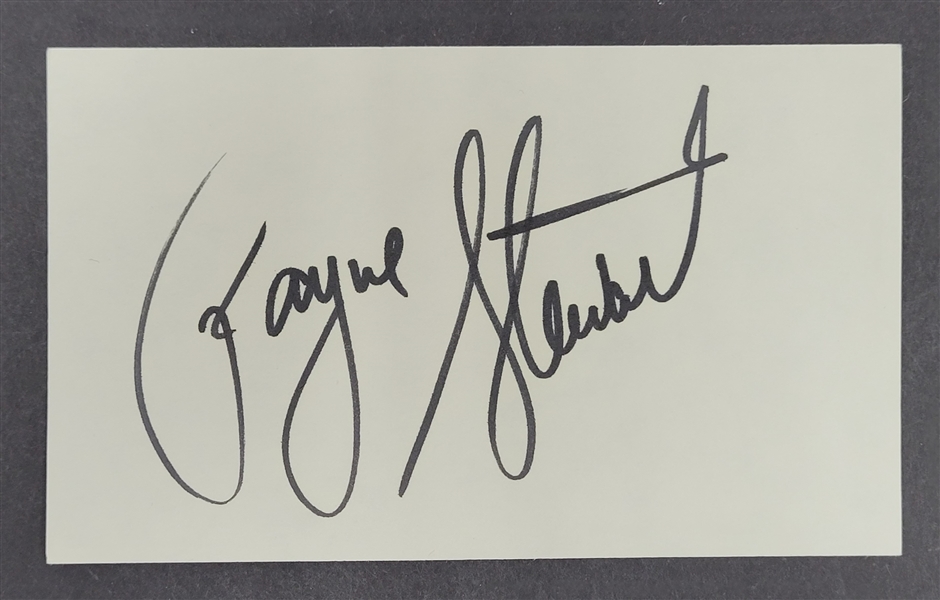 Payne Stewart Autographed Index Card w/ Beckett LOA