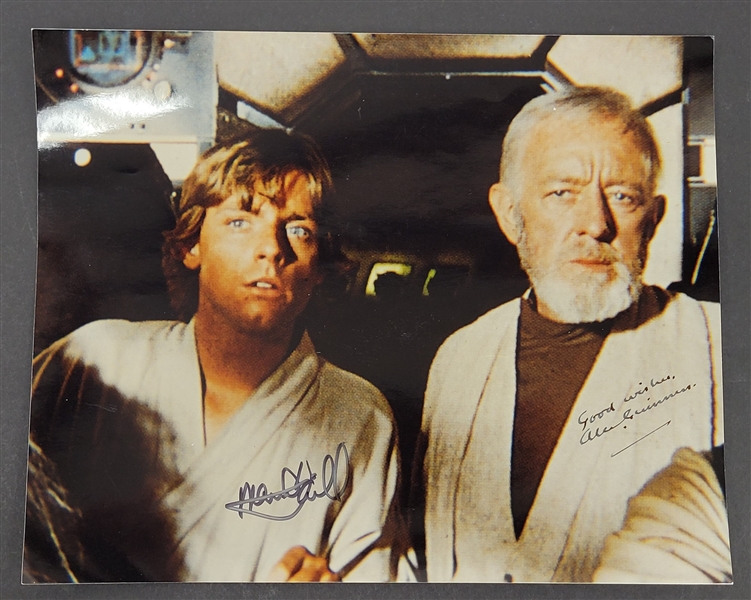 Mark Hamill & Alec Guinness Dual Autographed 8x10 Photo w/ Beckett LOA