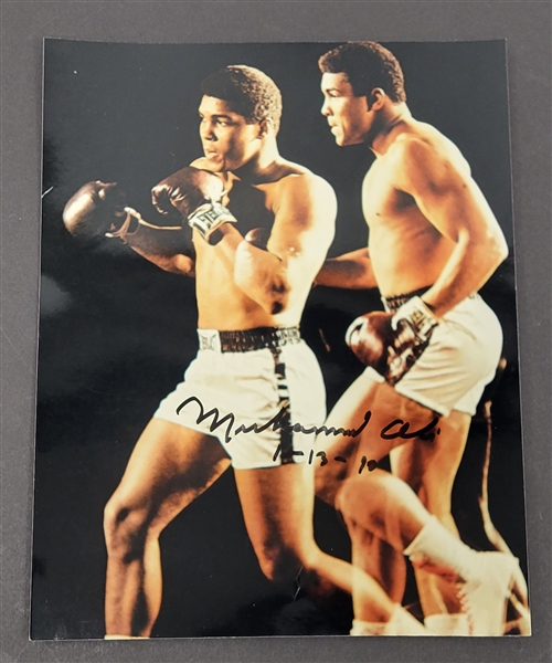 Muhammad Ali Autographed & Inscribed 8x10 Photo w/ Beckett LOA