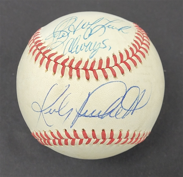 Kirby Puckett Autographed & Inscribed Toledo Mud Hens Game Used Baseball w/ Beckett LOA *RARE Rookie Era Single Signed Ball*