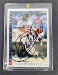 Kirby Puckett Autographed 1993 Score #606 Card w/ Beckett LOA