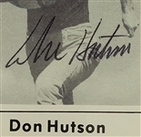 Don Hutson Autographed 1977 Touchdown Football Card PSA/DNA