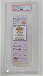 1996 LA Lakers Oct. 18th Shootout Preseason Game Ticket PSA 3 *Kobes 1st Home Game*
