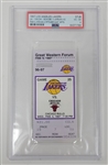 1997 LA Lakers Feb. 5th Game Ticket Stub PSA 4 *Kobe vs Jordan Game #2*