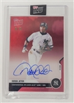 Derek Jeter Autographed 10.9.96 Topps Now Card LE #8/10 *On-Card" Auto