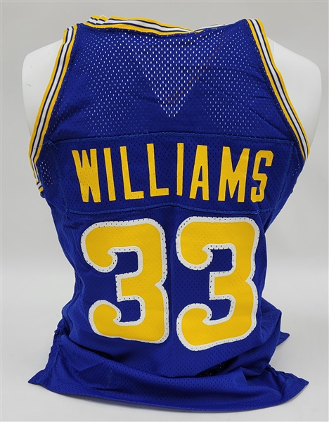 Samuel Williams 1980s Golden State Warriors Game Used Jersey