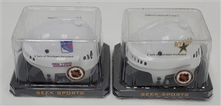 Lot of 8 New York Rangers & Dallas Stars Mini Helmets