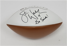 Steve Walsh Autographed & Inscribed Football