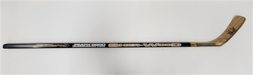 Ray Bourque Game Used & Autographed Hockey Stick