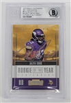 Dalvin Cook Autographed 2017 Panini Contenders #RY6 Rookie Card BGS