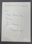 Waite Hoyt Autographed Hand-Written Letter
