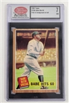 1962 Topps Babe Hits 60 #139 Variation/Error Card Sports Collectors Digest NM 7