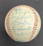 1988 Kansas City Royals Team Signed OAL Baseball w/ Brett & Jackson
