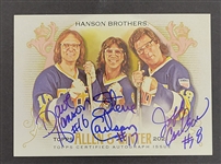 Hanson Brothers Autographed 2021 Allen & Ginter Card
