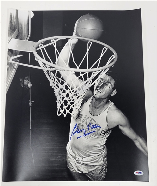 George Mikan Autographed & Inscribed 16x20 Photo PSA/DNA