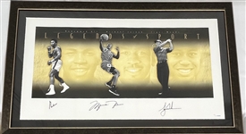 Muhammad Ali, Michael Jordan, & Tiger Woods Autographed Legends of Sport Framed 34x57 Display LE #159/500 UDA