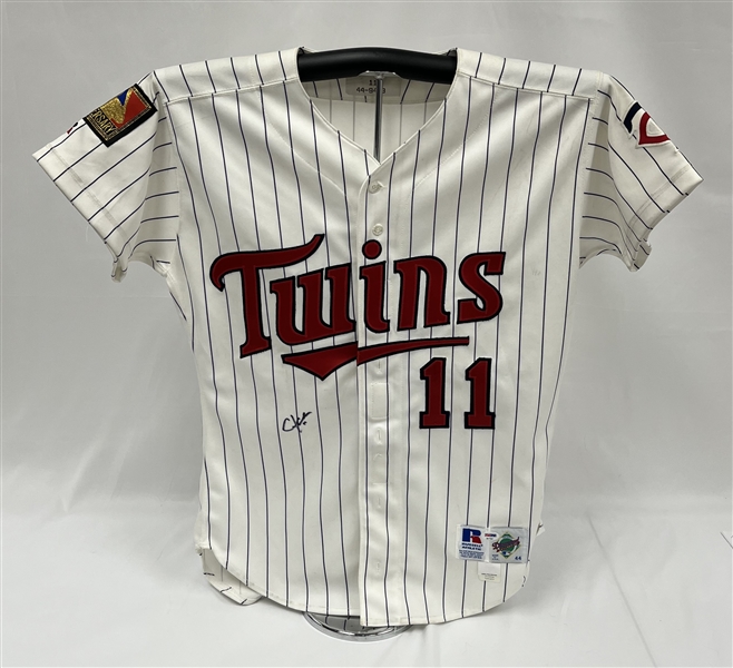 Chuck Knoblauch 1994 Minnesota Twins Game Used & Autographed Jersey PSA/DNA From All-Star Season