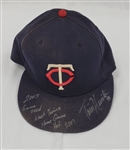 Torii Hunter 2007 Minnesota Twins Last Home Game Used & Autographed Hat