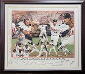 Minnesota Twins 1987 World Series Champions Autographed 47x54 Framed Karl Jaeger Canvas w/ Twins LOA