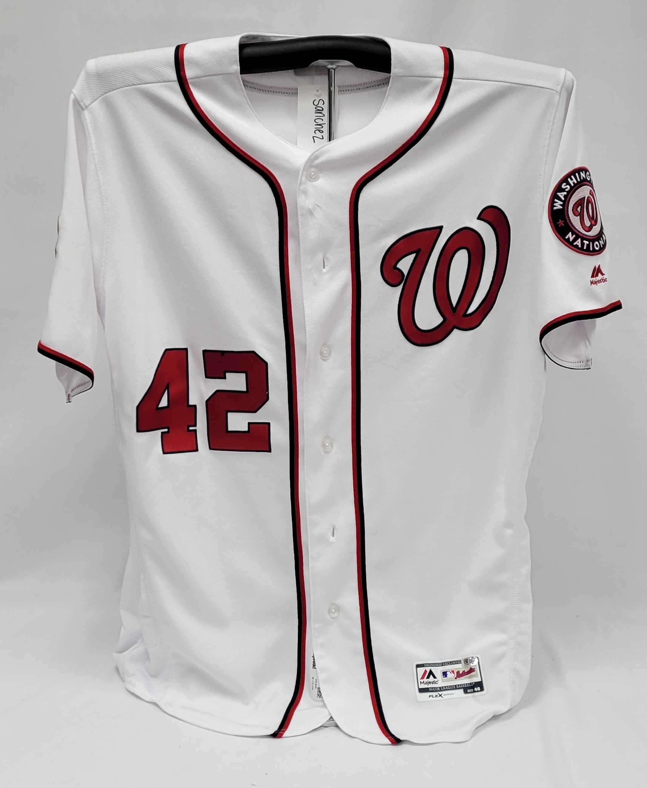 Anibal Sanchez Washington Nationals Game Used Worn Jersey 2019 Spring  Training