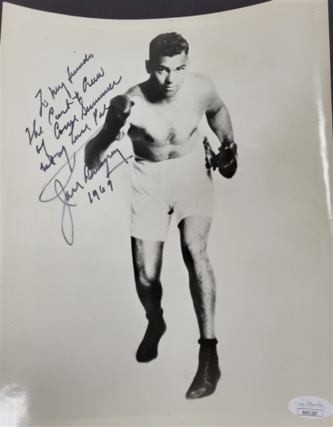 Jack Dempsey Autographed and Multi-Inscribed 8x10 Photo JSA