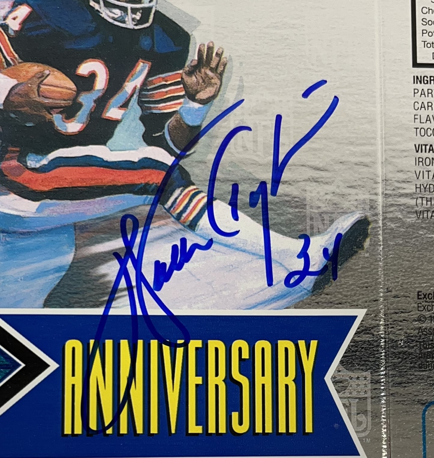 Lot Detail Walter Payton Autographed Th Anniversary Wheaties Box LE PSA DNA