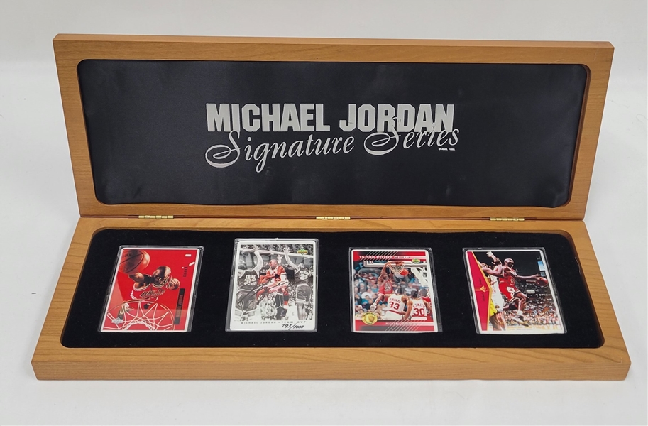 Michael Jordan Autographed Signature Card Series LE #793/1000 UDA