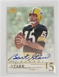 Bart Starr Autographed Upper Deck Green Bay Packers NFL Legends Card