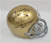 Rudy Ruettiger Autographed Full Size Replica Helmet w/ The Sack Play & Inscriptions PSA/DNA & JSA