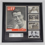 Joe DiMaggio Autographed & Framed Original Life Magazine w/ Photos PSA/DNA