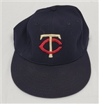 Rod Carew c. 1975 Minnesota Twins Game Used & Autographed Hat w/ John Taube LOA *From A.L. Batting Title Season*