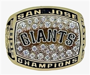 Lee Smith 2009 San Jose Giants California League Championship 10k Gold Ring w/Original Box  