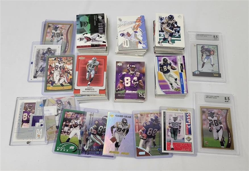 Large Randy Moss Card Collection w/ Rookies