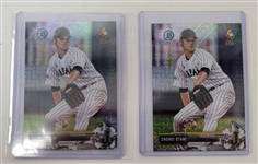 Lot of (2) 2017 Bowman Chrome Baseball Sets w/ Ohtani Mega Rookies