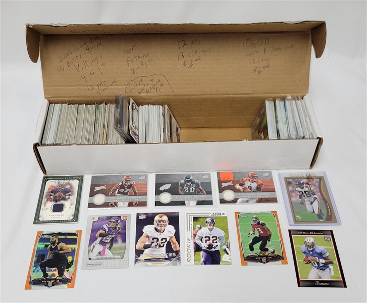 Extensive Football Card Collection w/ Patch & Rookie Cards